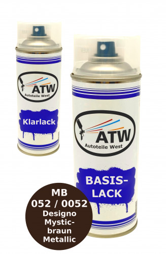 Autolack für Mercedes Benz 052 / 0052 Designo Mysticbraun Metallic +400ml Klarlack Set
